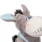 Plüss szamár kék ruhában 25cm