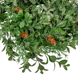 Buxus zöld koszorú D26cm 24db/#