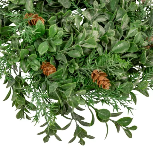 Buxus zöld koszorú D26cm 24db/#