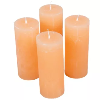 Rusztikus henger gyertya 40x100mm pezsgő 4db/csom (db ár)
