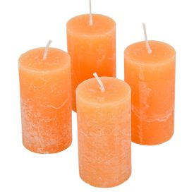 Rusztikus henger gyertya 40x75mm Méz 4db/csom (db ár)