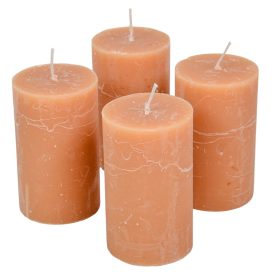   Rusztikus henger gyertya 60x100mm Cappuccino 4db/csom (db ár)