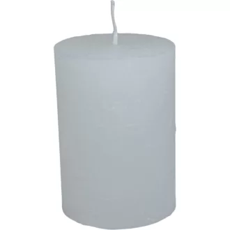 Rusztikus henger gyertya 70x100mm fehér
