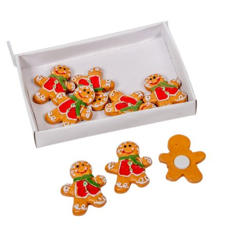 Mézeskalács figura öntapadós 3cm 8db-os