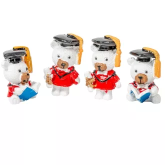 Ballagó maci poly M5cm 4db-os