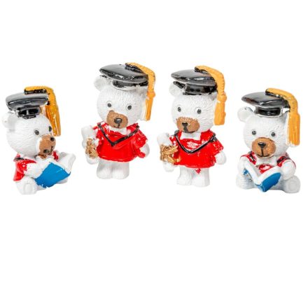 Ballagó maci poly M5cm 4db-os