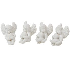 Angyal poly fehér M3,5cm 4db-os