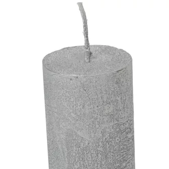 Rusztikus metál henger 40x100mm ezüst 4db/csom (db ár)