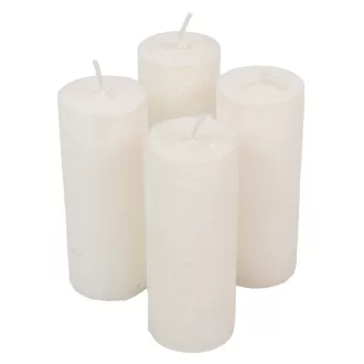 Rusztikus metál henger 40x100 mm fehér 4db/csom db ár