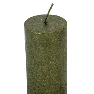   Rusztikus metál henger 40x100 mm oliva zöld 4db/csom (db ár)
