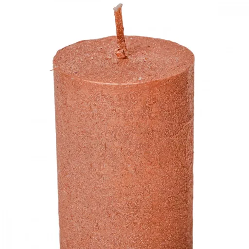 Rusztikus metál henger 40x100mm rosegold 4db/csom (db ár)