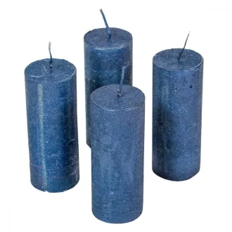   Rusztikus metál henger 40x100mm sötétkék 4 db/csom (db ár)