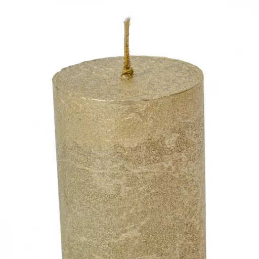 Rusztikus metál henger 40x100mm vil arany 4db/csom (db ár)