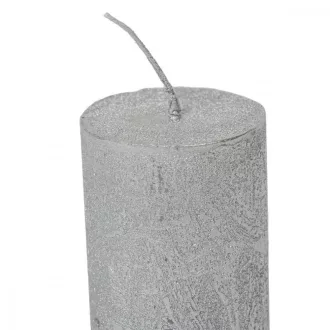 Rusztikus metál henger 40x75mm ezüst 4db/csom (db ár)