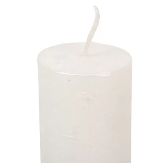 Rusztikus metál henger 40x75mm fehér 4db/csom (db ár)