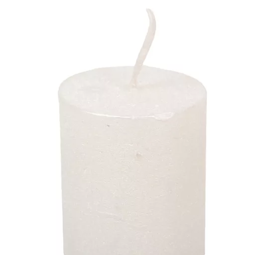 Rusztikus metál henger 40x75mm fehér 4db/csom (db ár)