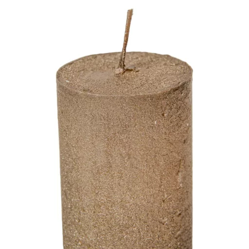 Rusztikus metál henger 40x75mm homok 4db/csom (db ár)