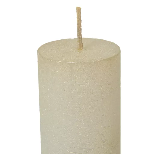 Rusztikus metál henger 40x75mm ivory 4db/csom (db ár)