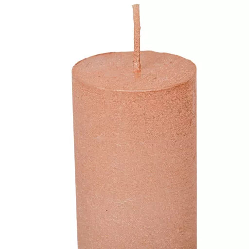 Rusztikus metál henger 40x75mm lazac 4db/csom (db ár)