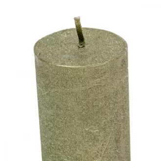 Rusztikus metál henger 40x75mm  oliva 4db/csom (db ár)
