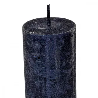   Rusztikus metál henger 40x75mm sötétkék 4db/csom (db ár)