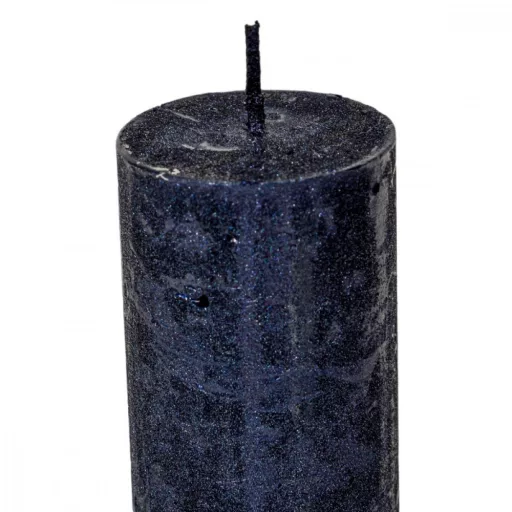 Rusztikus metál henger 40x75mm sötétkék 4db/csom (db ár)