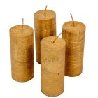 Rusztikus metál henger 50x120 mm arany 4db/csom (db ár)