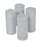 Rusztikus metál henger 50x120mm ezüst 4db/csom (db ár)