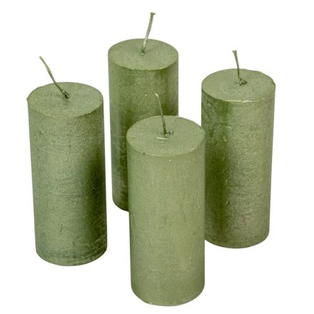 Rusztikus metál henger 50x120 mm menta  4db/csom (db ár)