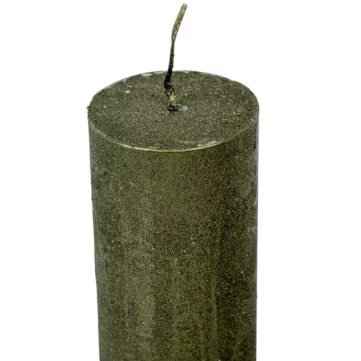 Rusztikus metál henger 50x120mm oliva 4db/csom  (db ár)