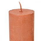 Rusztikus metál henger 50x120mm rosegold 4db/csom (db ár)