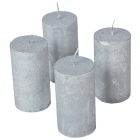 Rusztikus metál henger 50x90mm ezüst 4db/csom (db ár)