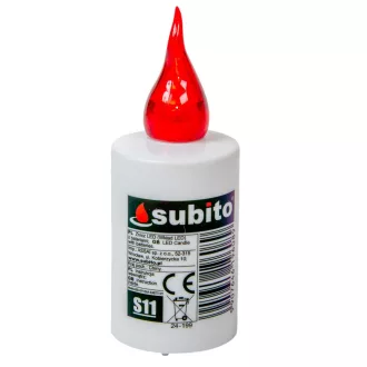 Elektromos mécses betét SUBITO piros M11cm