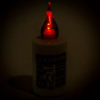 Elektromos mécses betét SUBITO piros M11cm