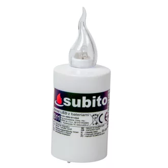 Elektromos mécses betét SUBITO fehér M11cm