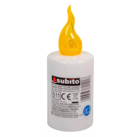 Elektromos mécses betét SUBITO sárga M11cm