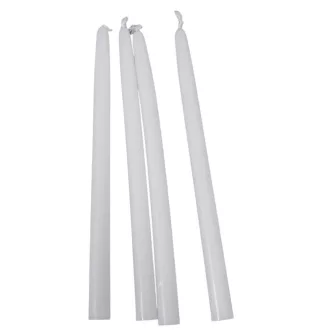 Szálas gyertya 17cm fehér 10db-os (db ár)