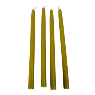 Szálas gyertya 17cm oliva 10db-os (db ár)