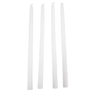 Szálas gyertya 20cm fehér 10db-os (db ár)