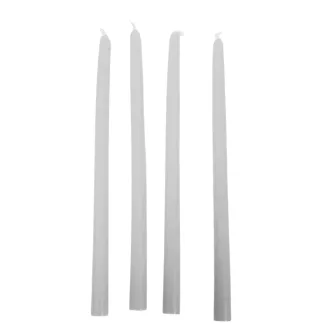 Szálas gyertya 20cm szürke 10db-os (db ár)