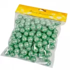 Glitteres polisztirol golyó menta 2cm 30g