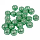 Glitteres polisztirol golyó menta 2cm 30g
