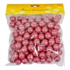 Glitteres polisztirol golyó rózsaszín 2cm 30g
