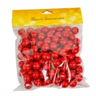 Glitteres polisztirol golyó piros 2cm 30g