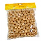 Glitteres polisztirol golyó arany 1,5cm 30g