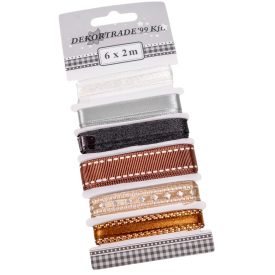 Szalag mintás barna 2m 6db-os