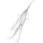 Glitteres dekor ág sztrasszal ezüst 44cm