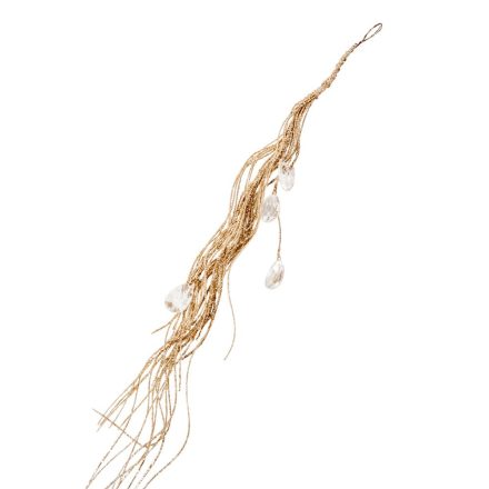 Glitteres dekor ág sztrasszal pezsgő 44cm