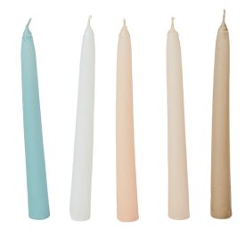   Mártott spitz gyertya 200mm (db ár) 20db/csom fehér homok menta púder