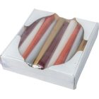 Metál spitz gyertya 200mm (db ár) 20db/csom arany ezüst nari fehér bordó